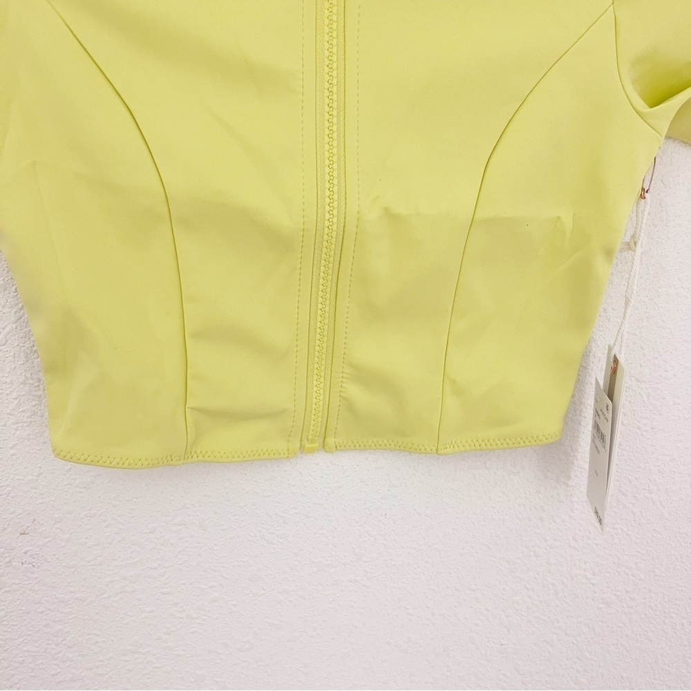 NWT Good American Key Lime New Good Compression Swim Shirt, Size Extra Small (1) - Picture 4 of 11